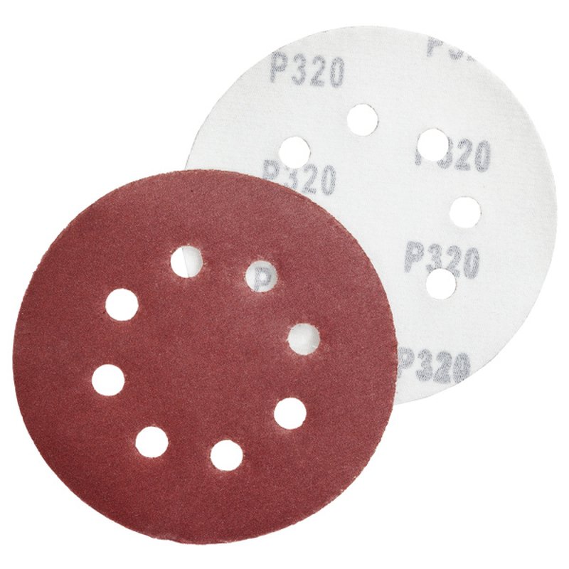 Круг абразивный д/липучки ПЕРФО,8 отв. Р320,125мм Политех Инструмент Инструмент 2005332