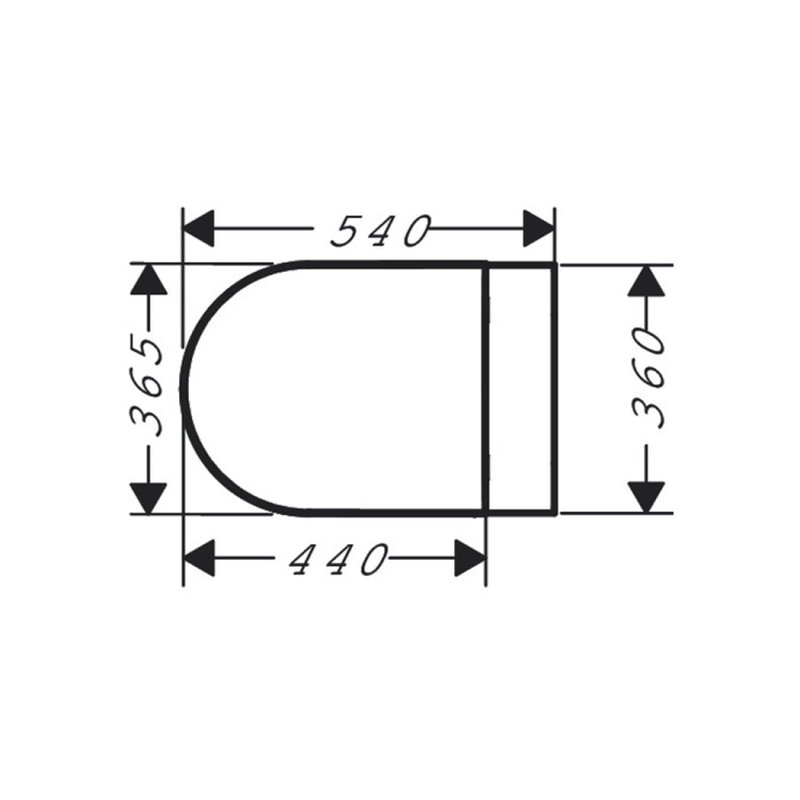 Сиденье для унитаза, , EluPura Original S, шг 365*540, цвет-белый Hansgrohe 60147450