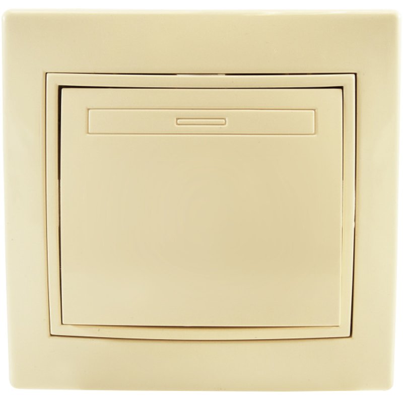 Выключатель одноклавишный промежуточный С/У. бежевый Jilion 9533133