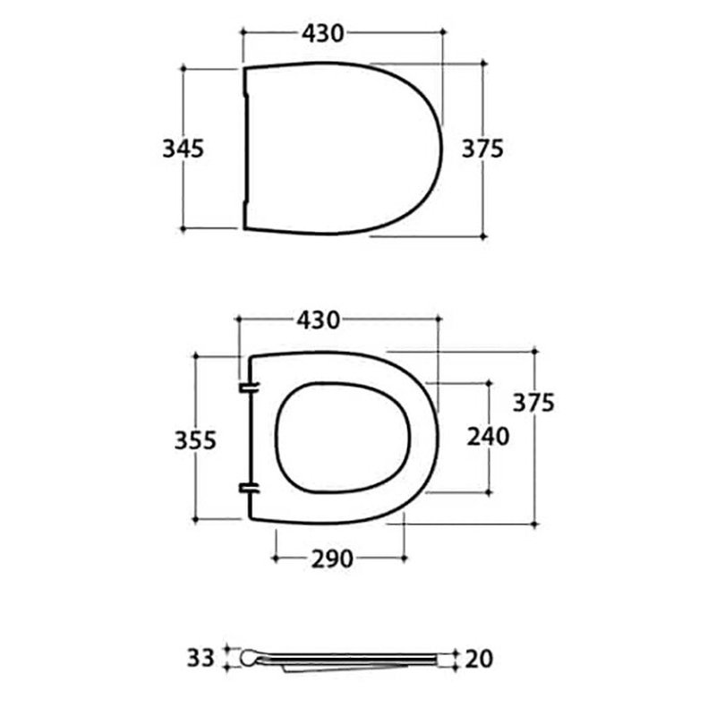 Сиденье для унитаза, Globo, 4ALL, шг 375*430, цвет-белый