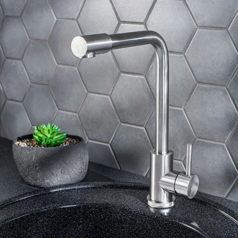 Смеситель для кухни РМС SUS124-017F-3 Нержавеющая сталь