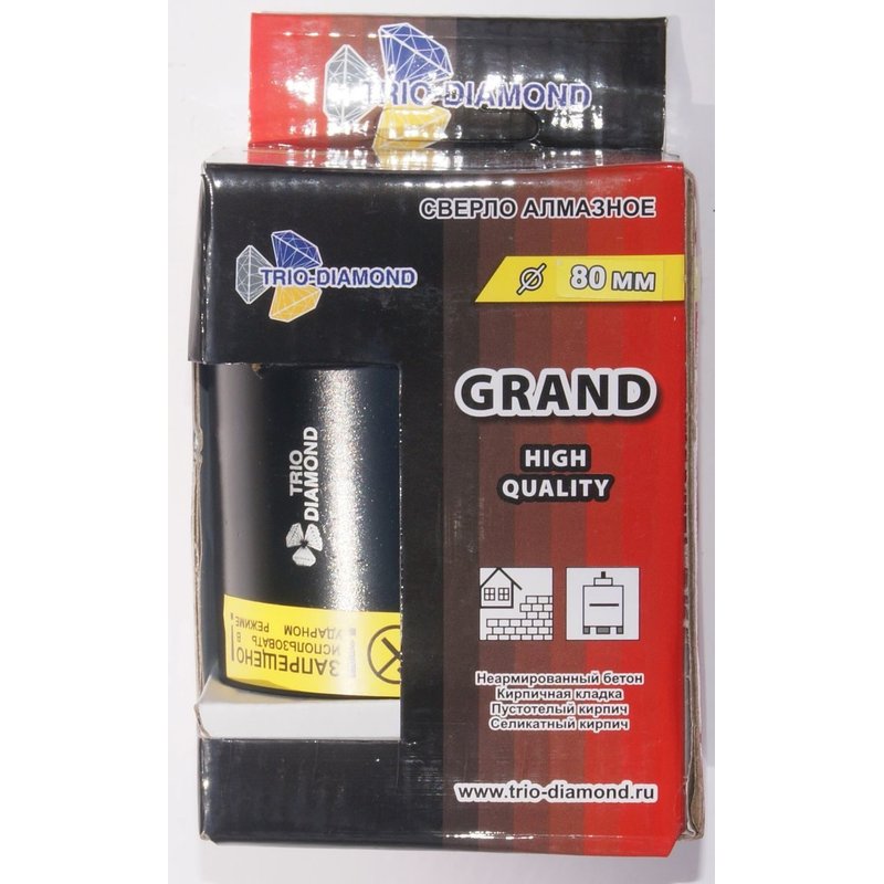 Коронка алмазная по бетону 80 мм Trio-Diamond GC788