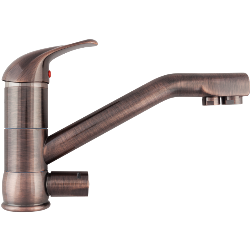Кран комбинированный Atoll NKD0112AW-L состаренная медь (Antique Wine)