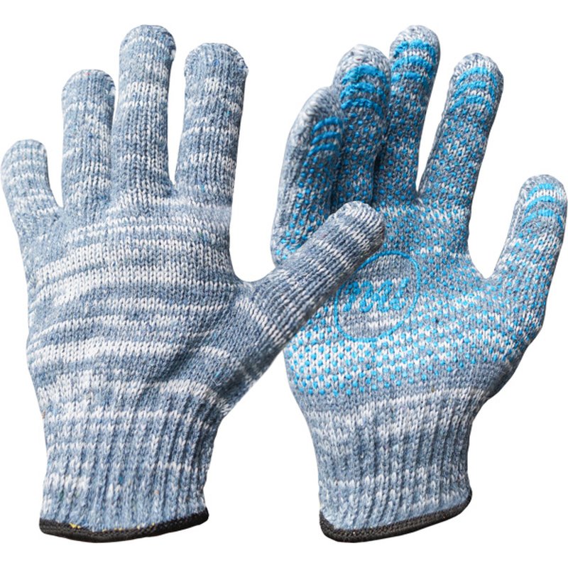 Перчатки рабочие утепленные Люкс, ПВХ точка Россия 7002313