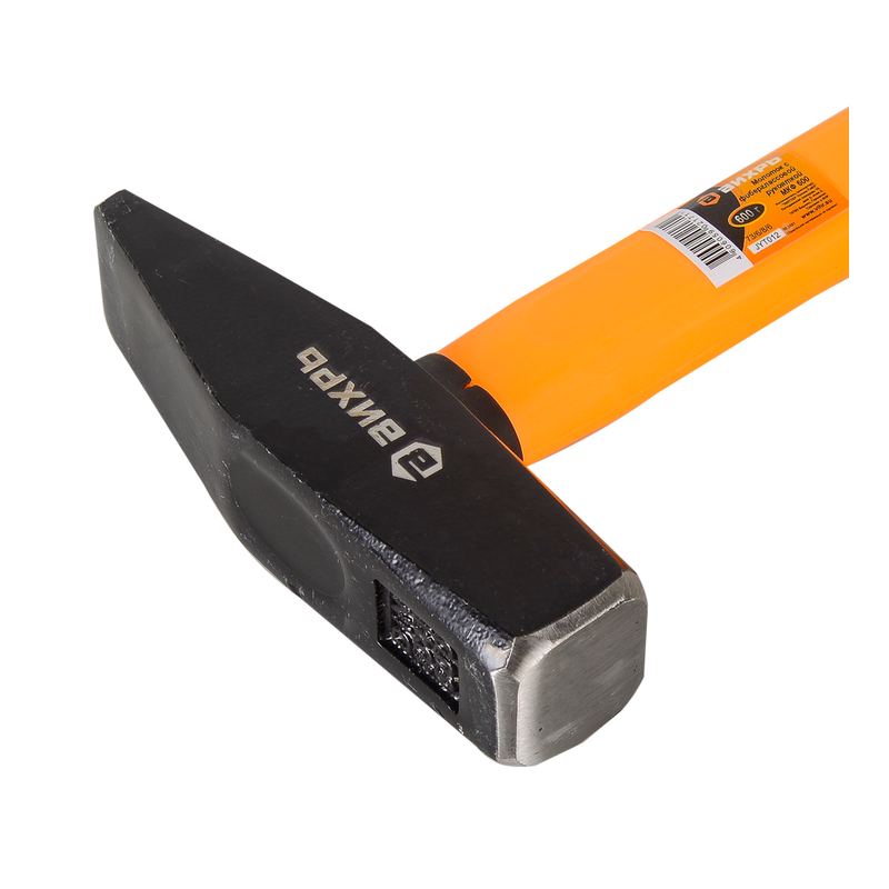 Молоток 600гр. Квадратный боёк, фиберглассовая двухкомпонентная ручка, Вихрь 73/6/8/6