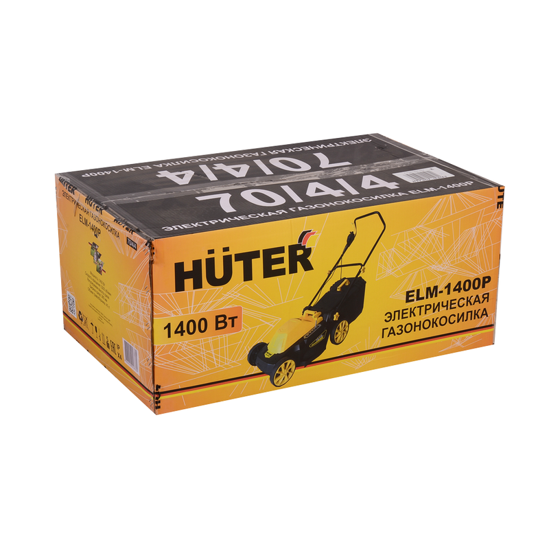 Газонокосилка электрическая HUTER ELM-1400P 70/4/4