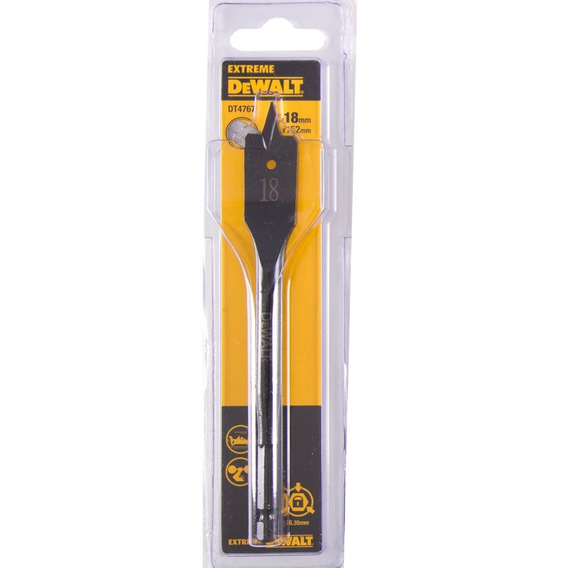 Сверло DEWALT EXTREME DT4767 по дереву перьевое IMPACT 1/4 дюйма 18 x 152 мм DT4767-QZ