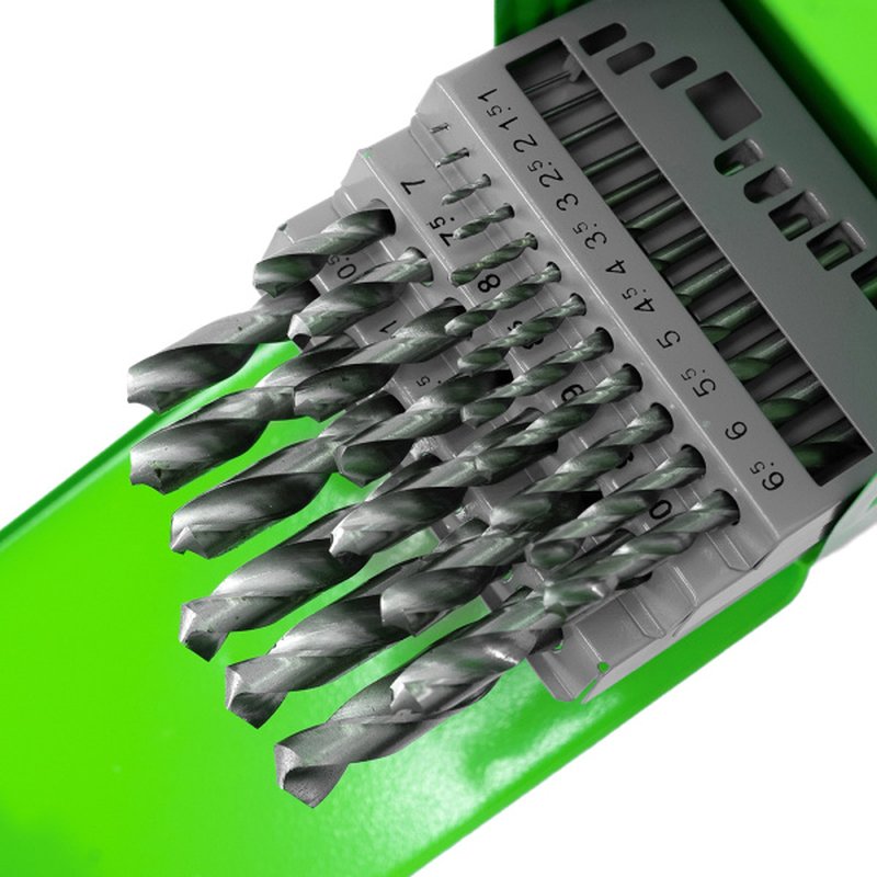 Набор сверл по металлу 25шт ø1-13/шаг0,5мм Pobedit 4511250