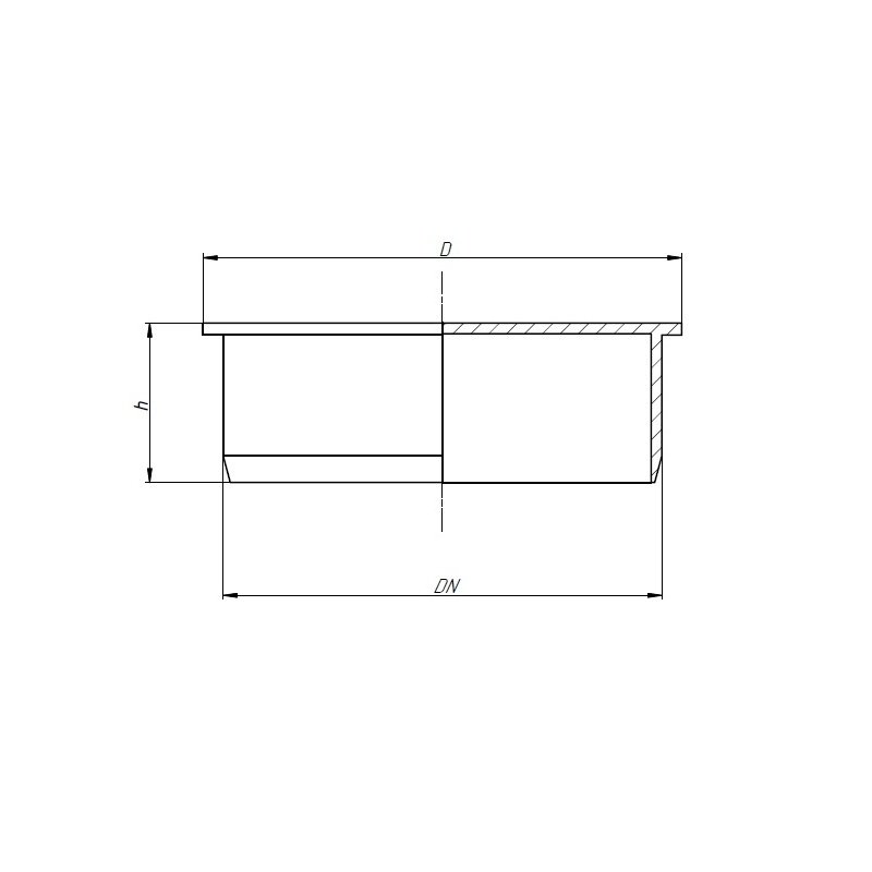 Заглушка Ostendorf для внутренней канализации HTM 110 мм (115620) Rus