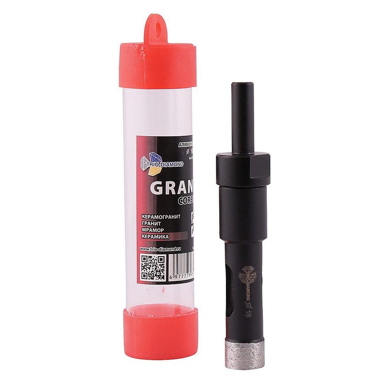 Коронка алмазная по керамограниту 16 мм Серебряная пайка Trio-Diamond GCB757