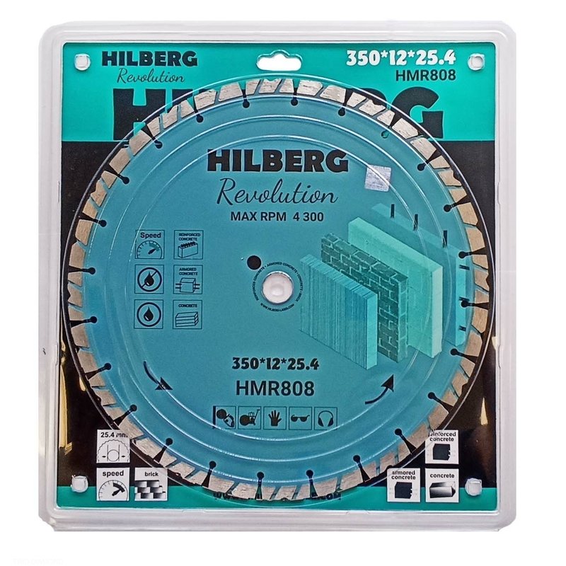 Алмазный диск Hilberg Revolution 350 мм (HMR808)