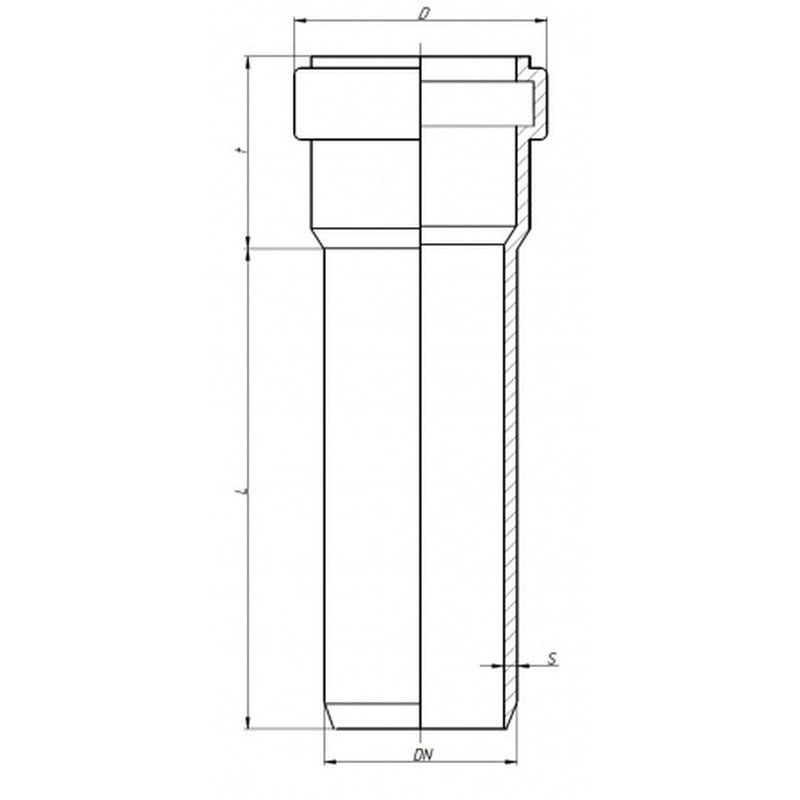 Труба Ostendorf для внутренней канализации НТЕМ 90х2000 мм (114060) Rus
