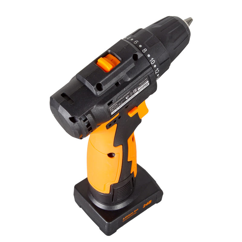 Дрель-шуруповерт аккумуляторная ДА-24Л-2К/Б (2,0 А/ч) (бесщеточный двигатель) Вихрь 72/14/24