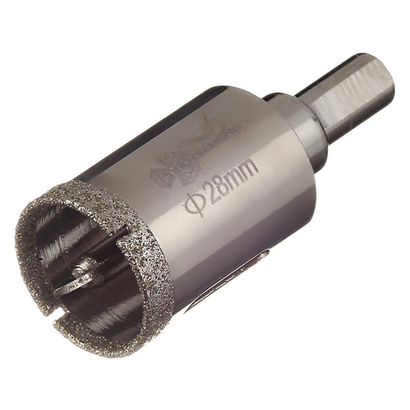 Коронка алмазная по керамике и кафелю с центрирующим сверлом 28мм  Trio-Diamond 400028