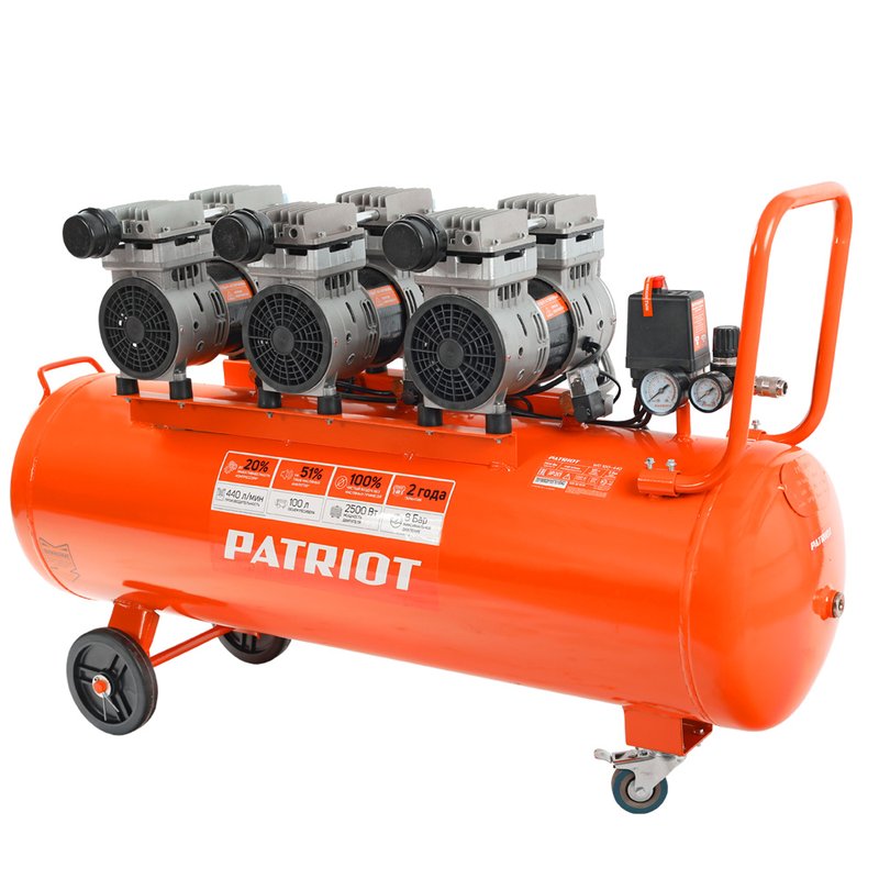 Компрессор поршневой безмасляный Patriot WO 100-440 525301935