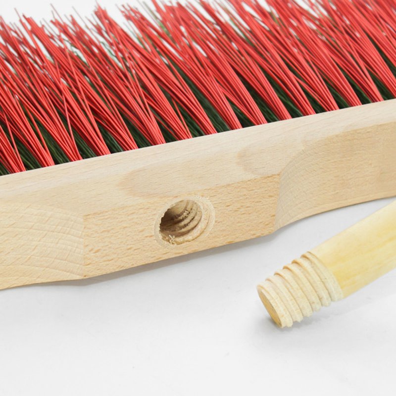 Щетка уличная в сборе 350 мм (прямая щетина) черенок с резьбой Россия 8005910