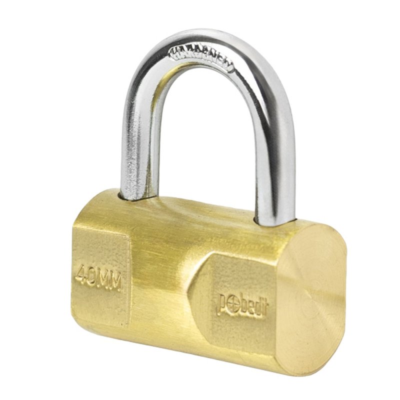 Замок навесной Бастион-4, латунь, 40 мм, Pobedit Pobedit 8114040