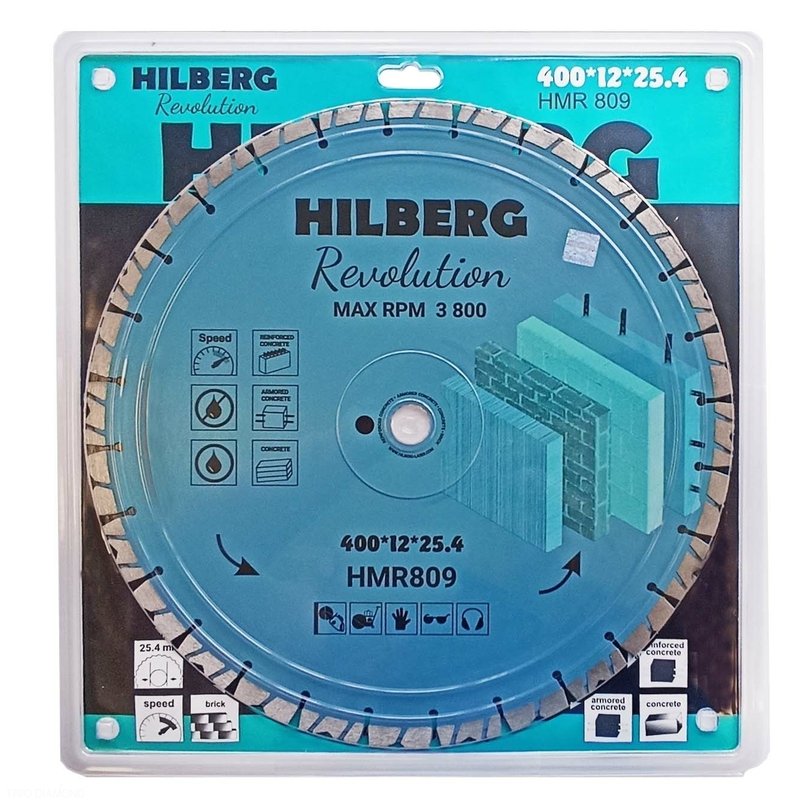 Алмазный диск Hilberg Revolution 400 мм (HMR809)