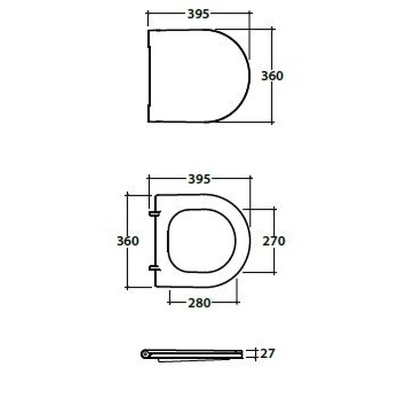 Сиденье для унитаза, Globo, FORTY3, шг 360*395, цвет-белый