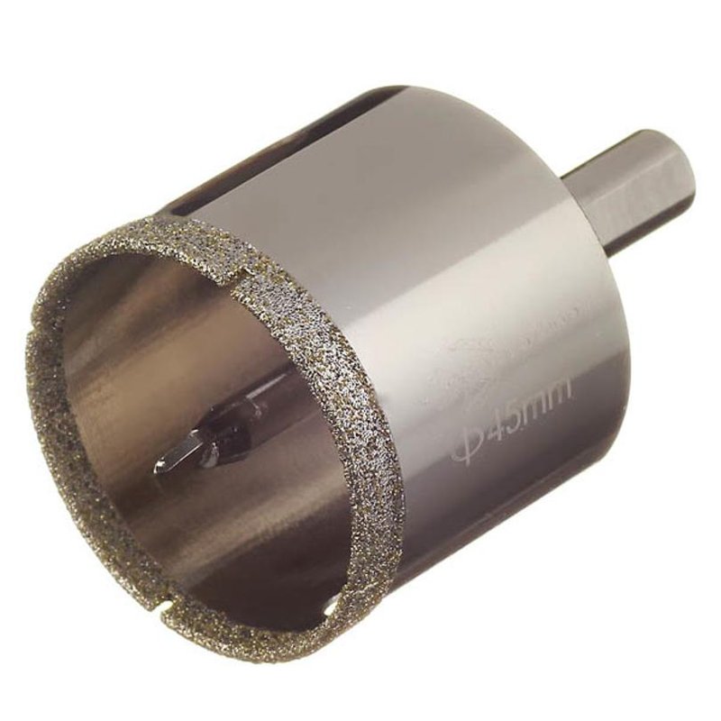 Коронка алмазная по керамике и кафелю с центрирующим сверлом 45мм Trio-Diamond 400045