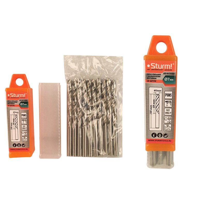 Сверло по металлу Sturm! 1055-04-7S-SS10