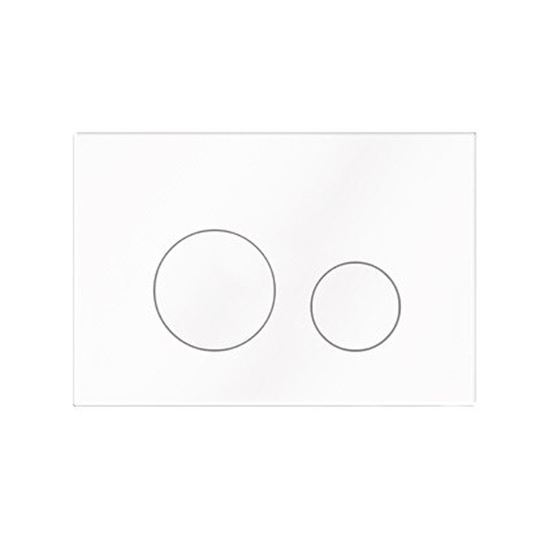 Клавиша смыва, Elsen E11 с круглыми кнопками для унитаза шгв 220*13*150 цвет-белый E11white