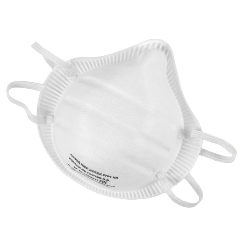 Респиратор, формованный, без клапана, FFP1 (4ПДК) Россия 7010111