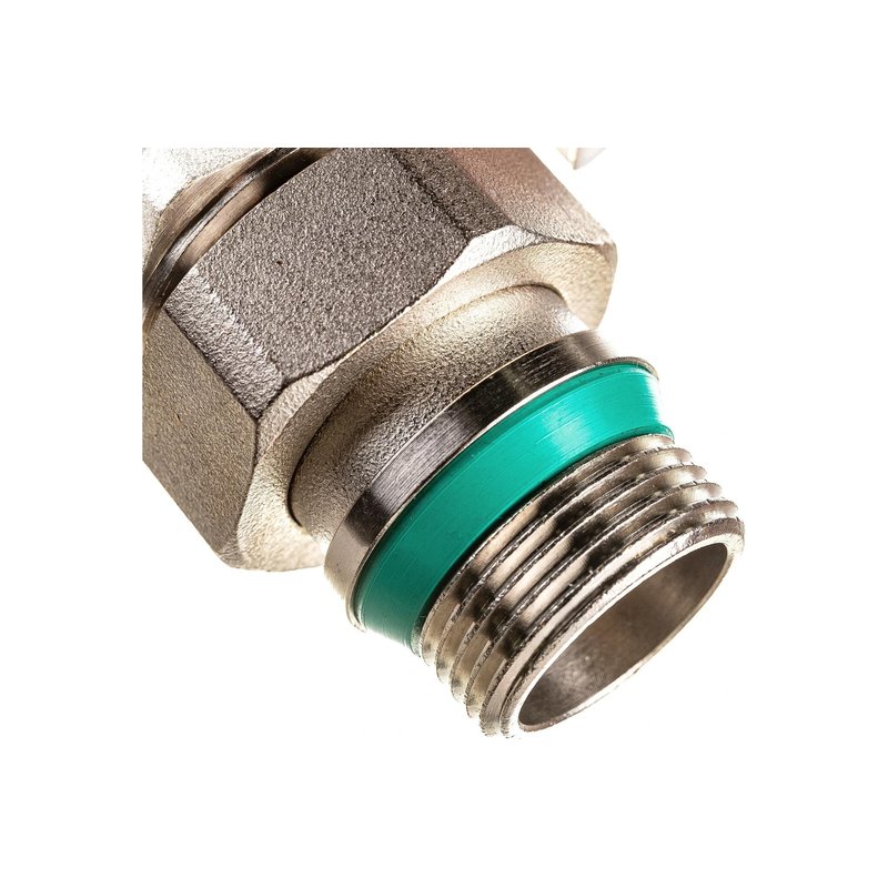 Кран шар. IVANCI- Superior угловой с разъем. Со. и стоп. кол., белая ручка-бабочка, вн.-на.рез.3/4"