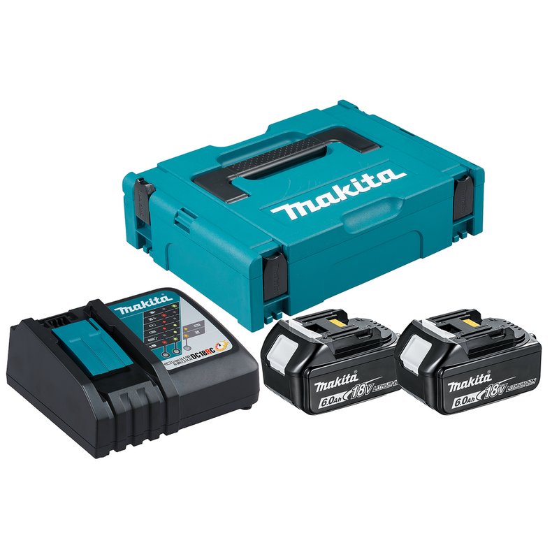 Аккумулятор 18В, 6 А*ч, Li-ion + зу DC18RC в кейсе MakPac Makita 198118-0