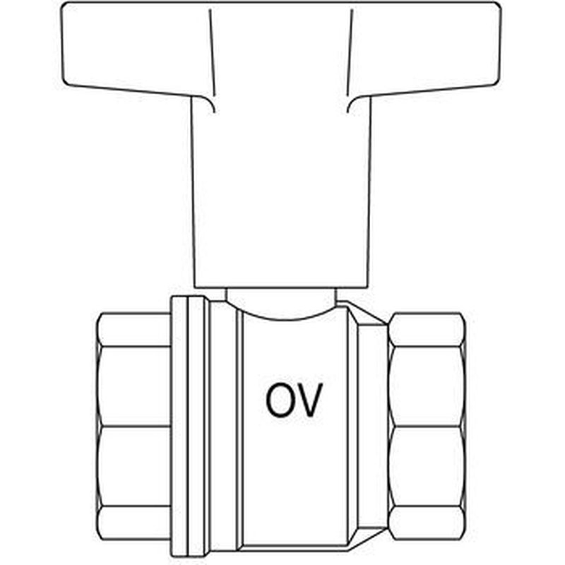 Кран шаровой Oventrop Optibal 1 1077108
