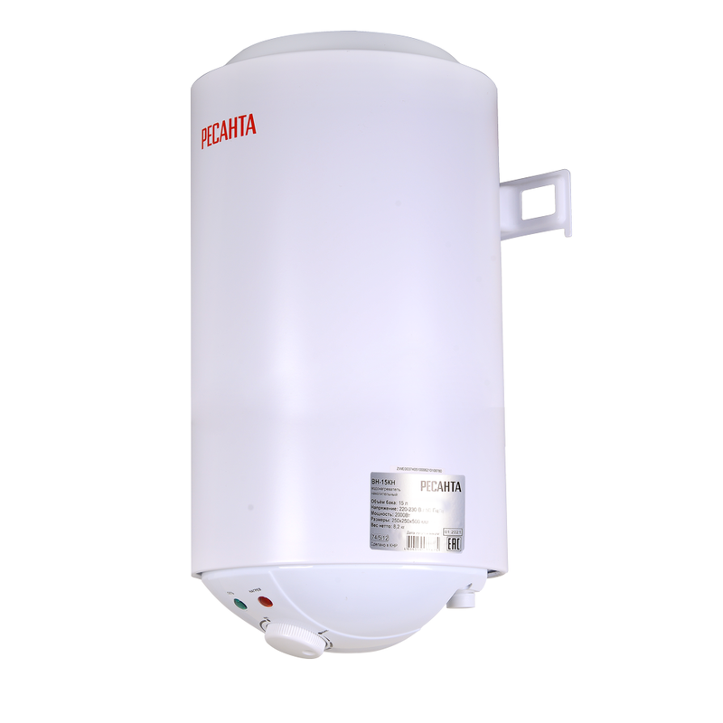 Водонагреватель накопительный ВН-15КН Ресанта 74/5/12