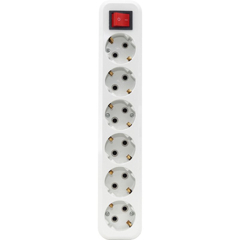 Колодка для удлинителя с 6 евророзетками (с/з, с/в) Jilion 9533991