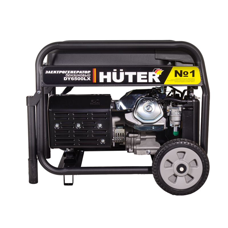 Портативный бензогенератор HUTER DY6500LX с колесами 64/1/15
