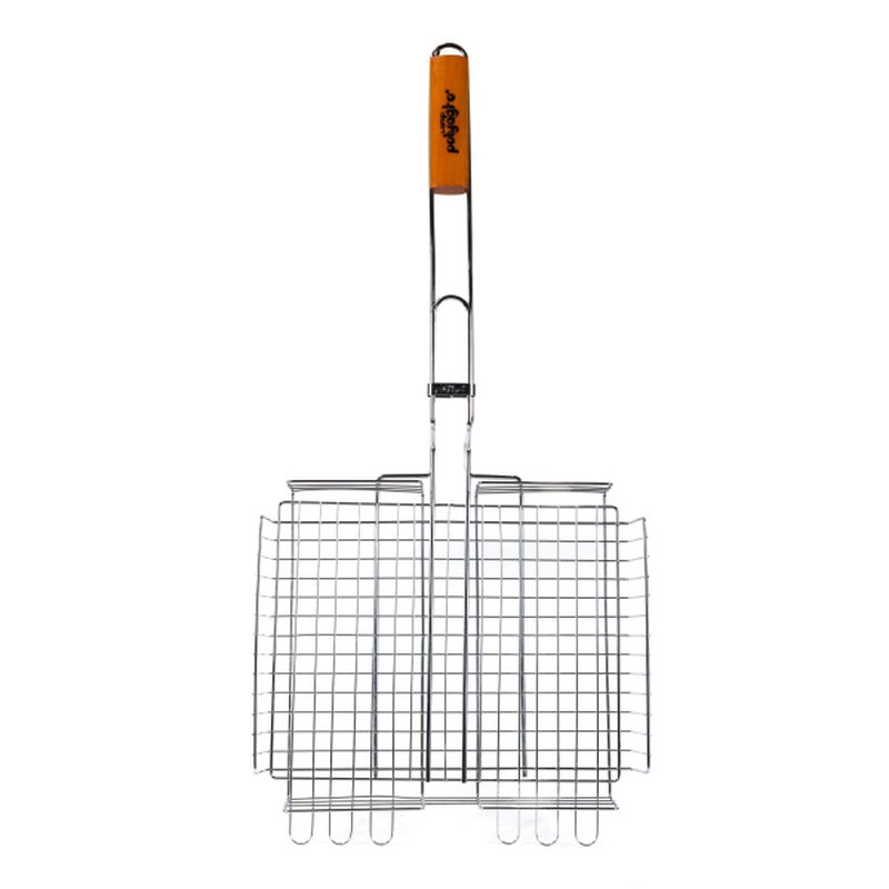 Решетка-гриль хром. универс. ОБЪЕМНАЯ 30х24 см, Polyagro Camp Polyagro 8102284