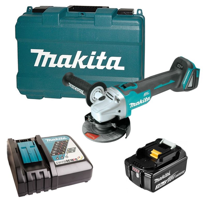 Аккумуляторная угловая шлифовальная машина Makita LXT DGA504RF