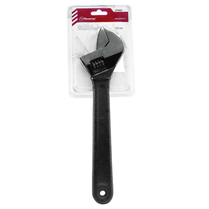 Ключ разводной, обливная рукоять 12 " - 300 мм Политех Инструмент Инструмент 2776030