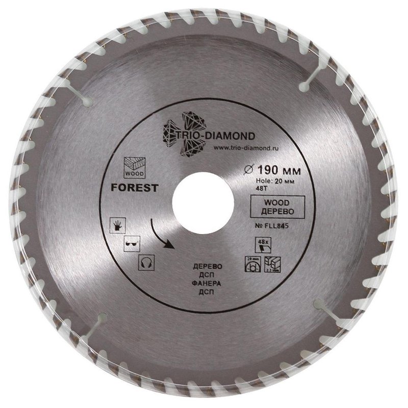 Диск пильный 190*20*48Т Trio-Diamond FLL845