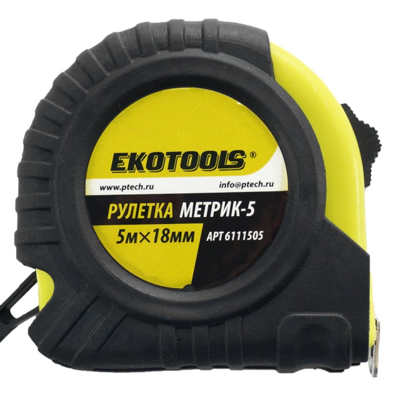 Рулетка Метрик-5, 5м*18мм, EKOTOOLS Ekotools 6111505