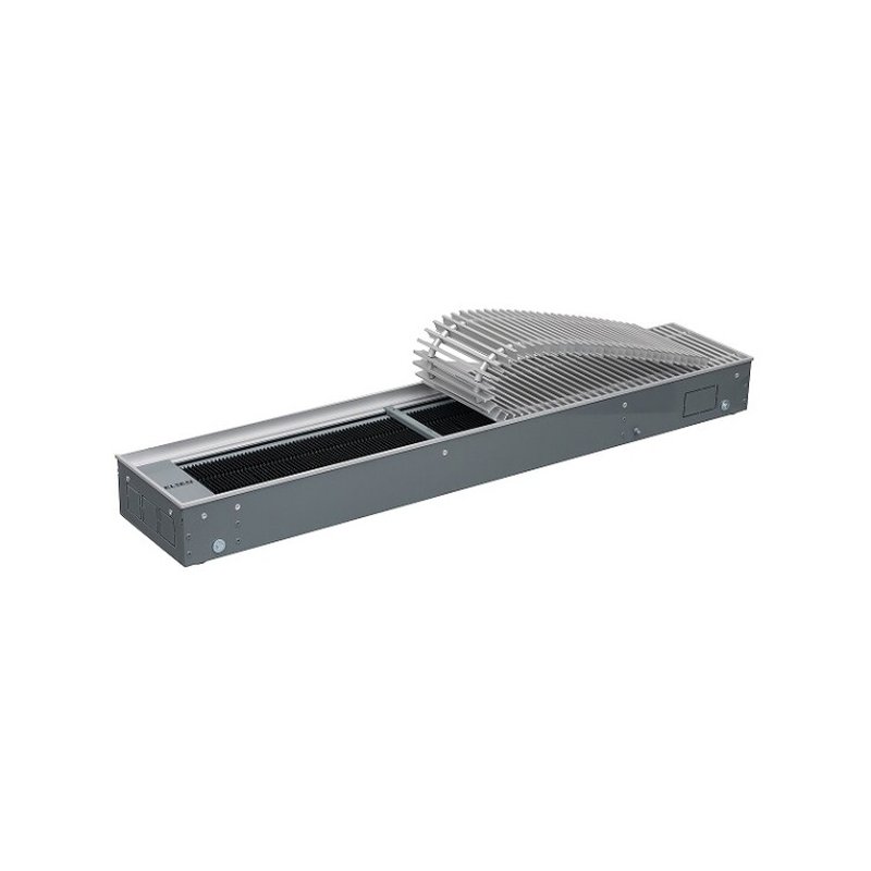 Конвектор, EKN, 300*90*2700, роликовая решётка, алюминий, тёмная бронза, рамка-алюминий, цвет рамки-тёмная бронза