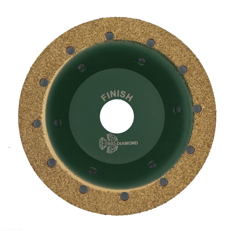 Алмазная плоская чашка Trio-Diamond Grand Finish по дереву 125 (390005)