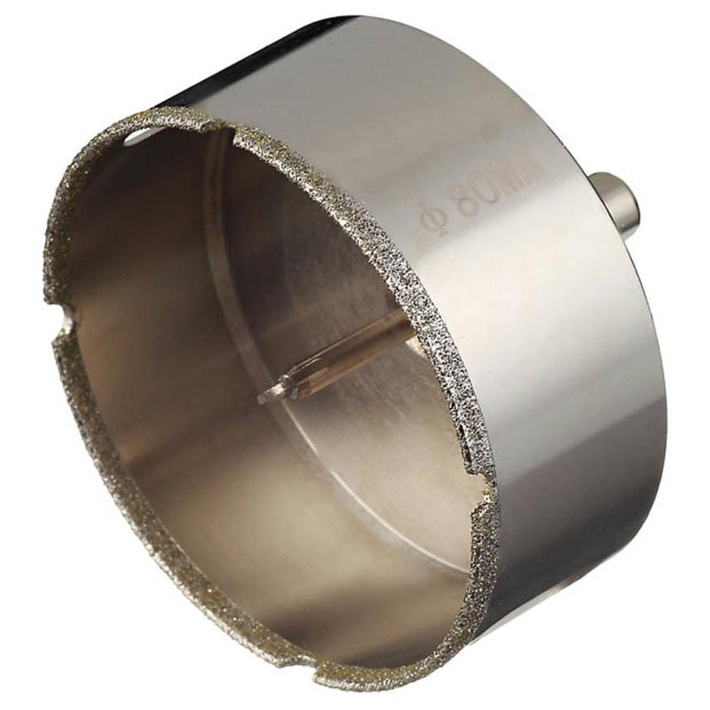 Коронка алмазная по керамике и кафелю с центрирующим сверлом 80мм  Trio-Diamond 400080