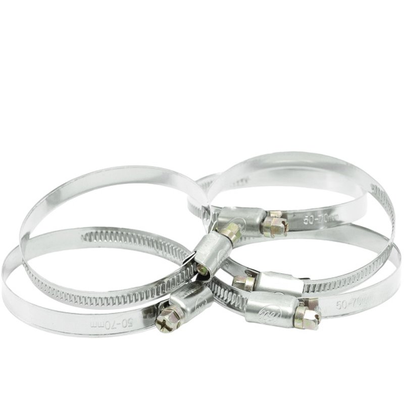 Хомуты червячные накатные, нержавеющая сталь, 5 шт./уп., 50мм-70мм Политех Инструмент Инструмент 3203150