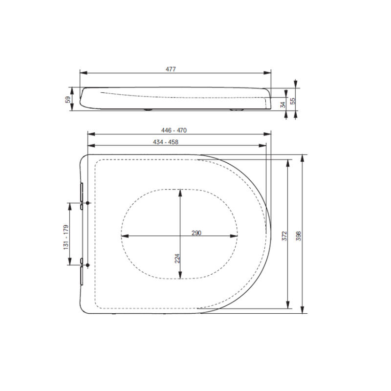 Сиденье для унитаза, TOTO, MH, шгв 398*477*59, цвет-белый (ПРОДАЕТСЯ ТОЛЬКО В КОМПЛЕКТЕ С ОСНОВНЫМ ИЗДЕЛИЕМ)