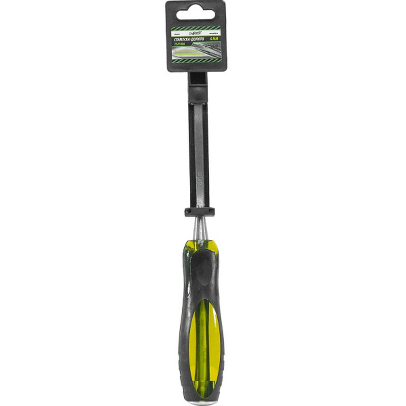 Стамеска-долото плоская, двухкомпонентная рукоятка, 6 мм Pobedit 2527006