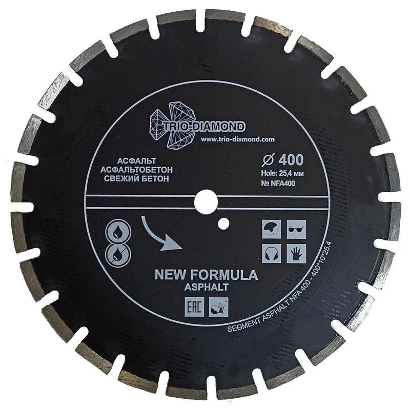 Алмазный диск Trio-Diamond New Formula Asphalt 400 мм (NFA400)