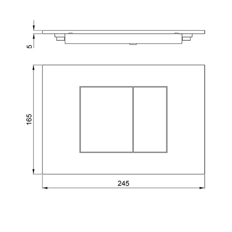Клавиша смыва, Almar WC Plate для унитаза шгв 245*5*165 цвет-Gun Metal Brushed PVD ( Товар заказной возврату не подлежит ) E330001GM