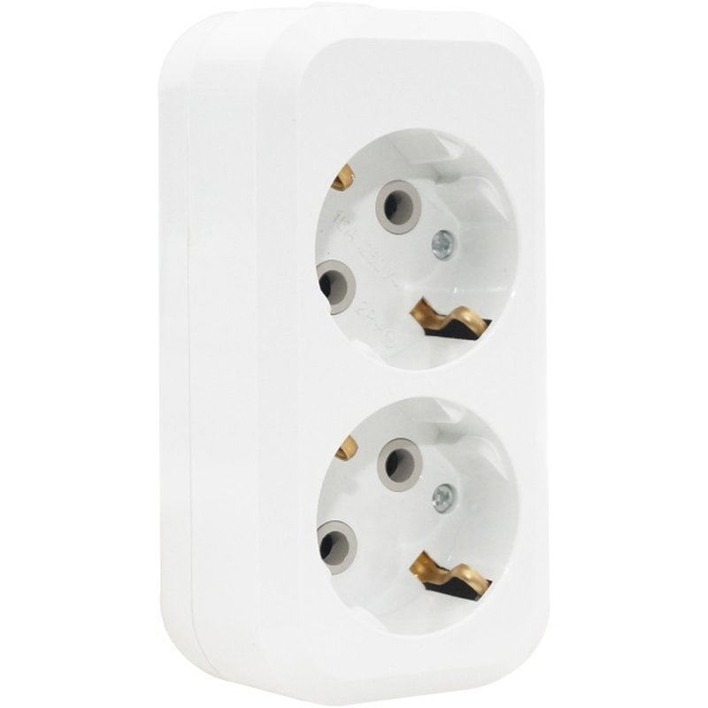 Колодка для удлинителя с 2 евророзетками (с/з) Jilion 9533961