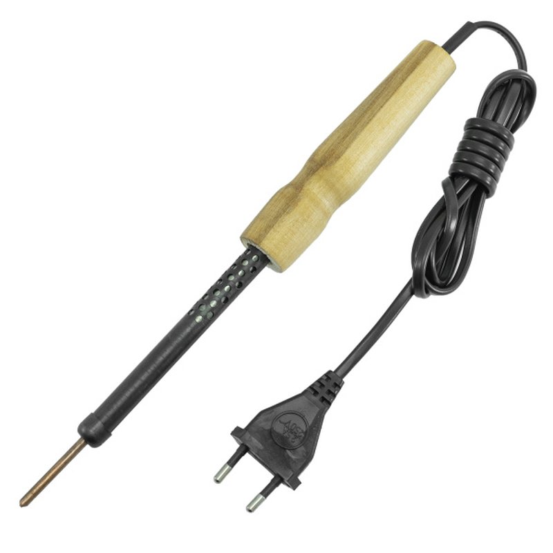 Паяльник электр., деревян. ручка, 25Вт, жало Ф4мм Россия 9054510