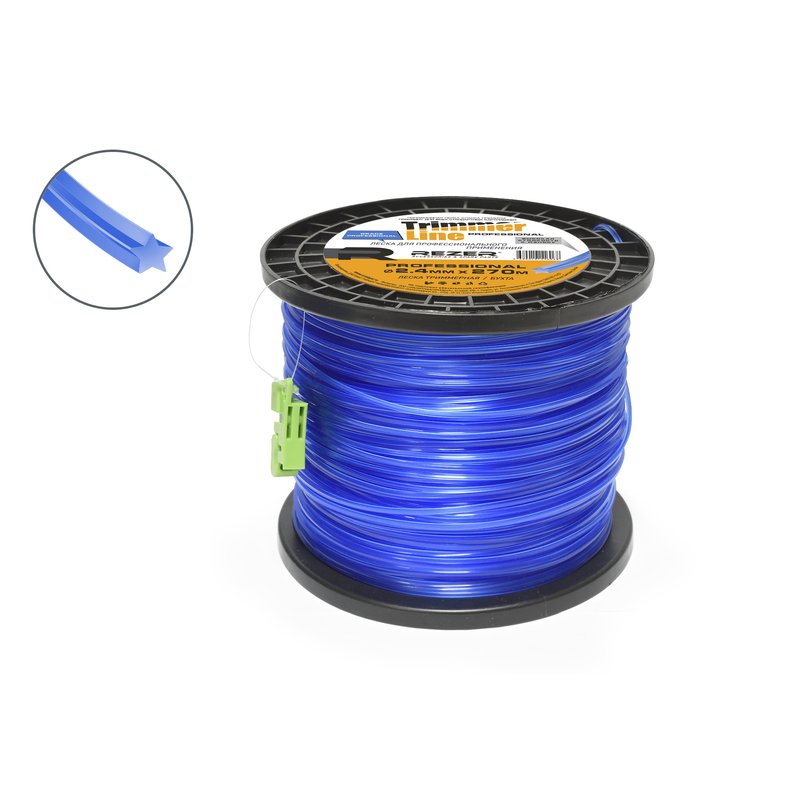 Леска PROFESSIONAL звезда, 2.4 мм, 270 м Rezer 03.007.00145