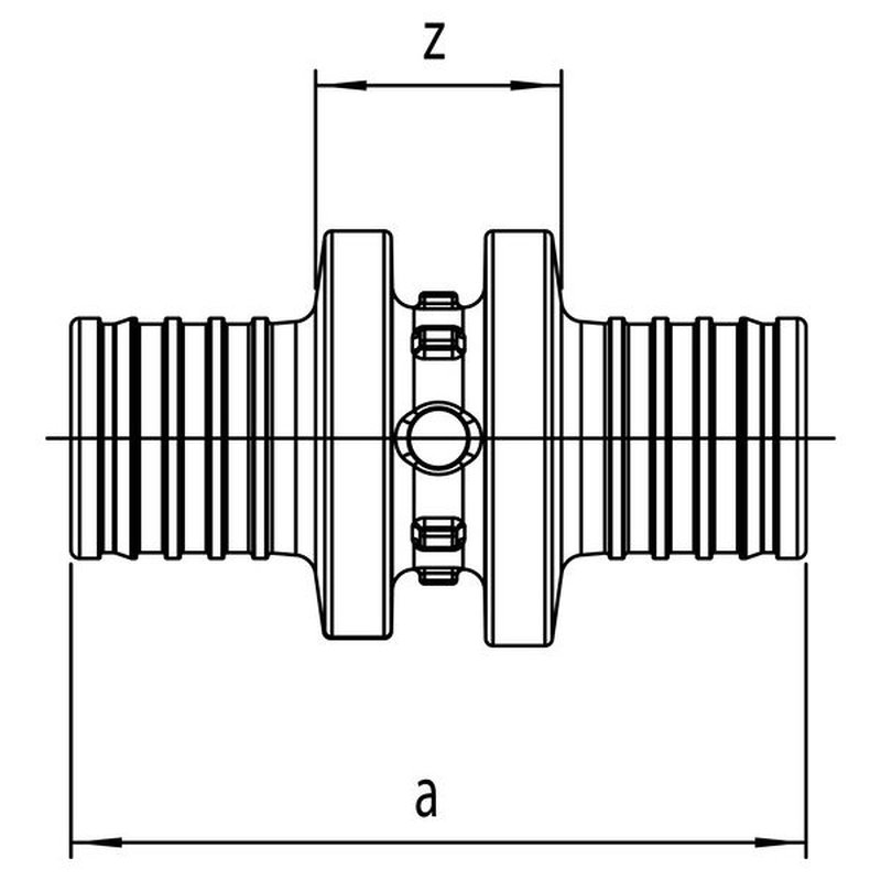Муфта соединительная равнопроходная  25 РХ